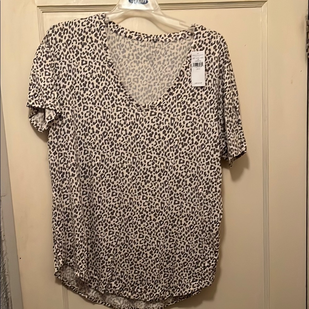 America Eagle Leopard Print Women's Top Size Small